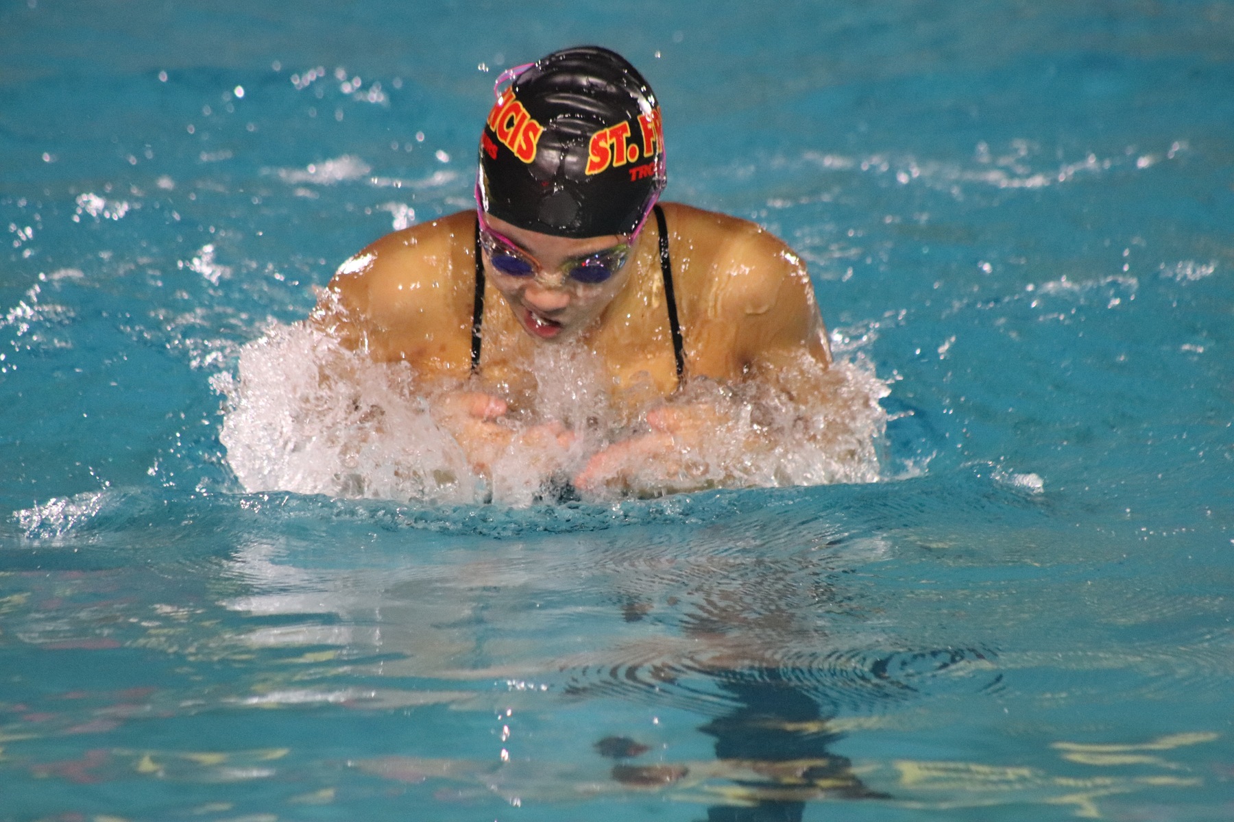 Swimming Posts Three Wins in Delta League Meet