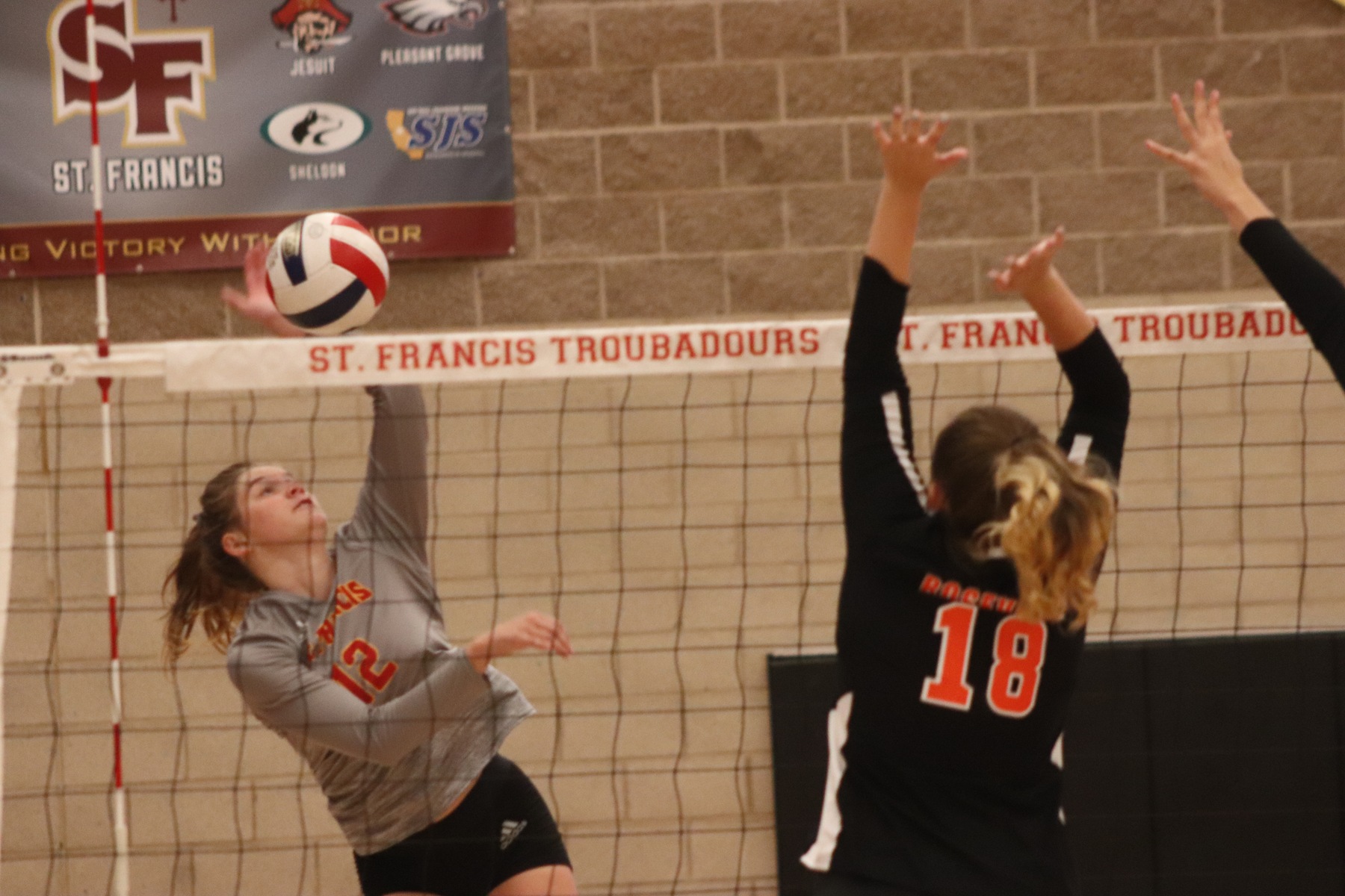 Volleyball Sweeps Roseville in Foundation Game