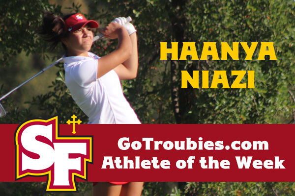 Golf’s Haanya Niazi Named GoTroubies.com Athlete of the Week
