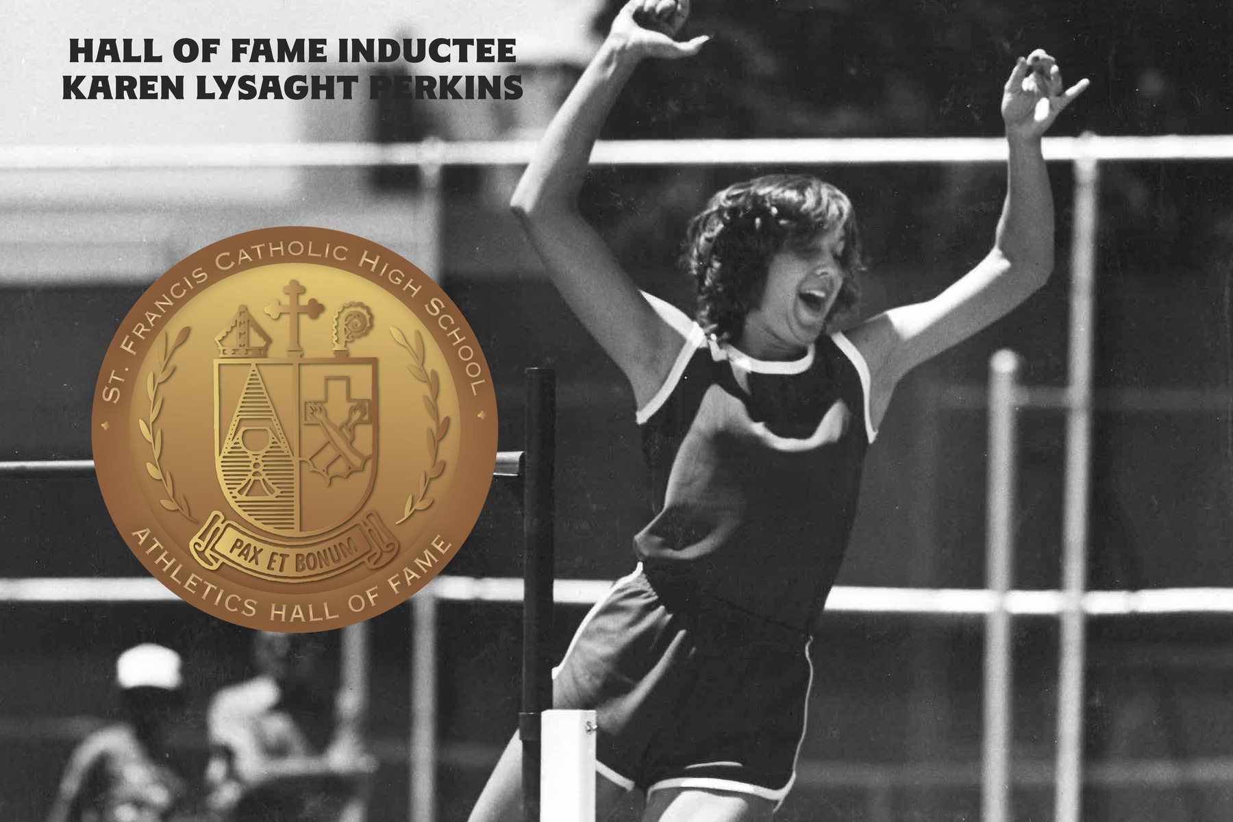 First Individual State Champion Karen Lysaght Perkins to be Inducted in Athletics Hall of Fame
