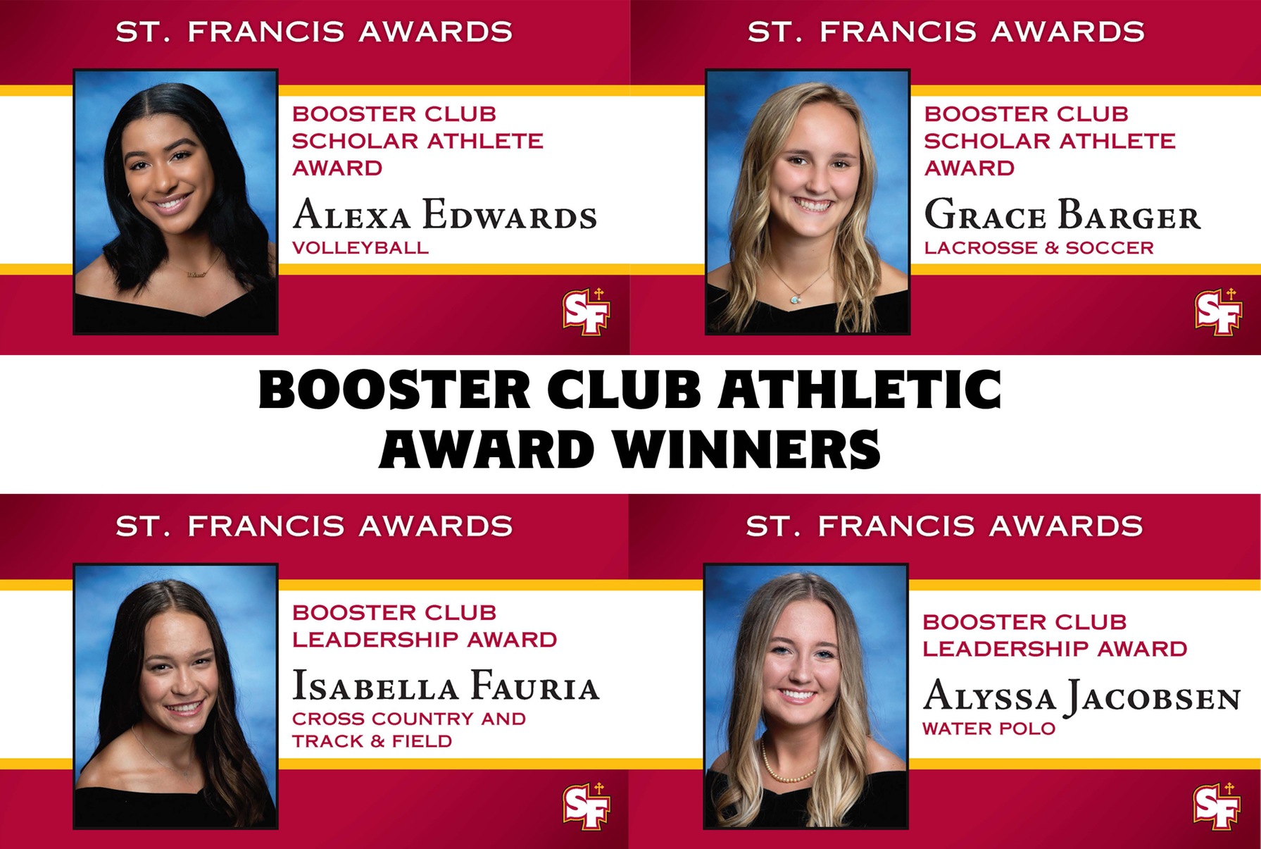 Barger and Edwards Named Booster Club Scholar-Athlete Award Winners