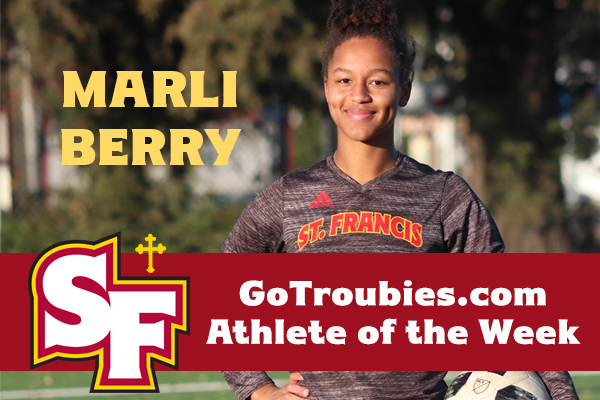 Soccer’s Berry Named GoTroubies.com Athlete of the Week