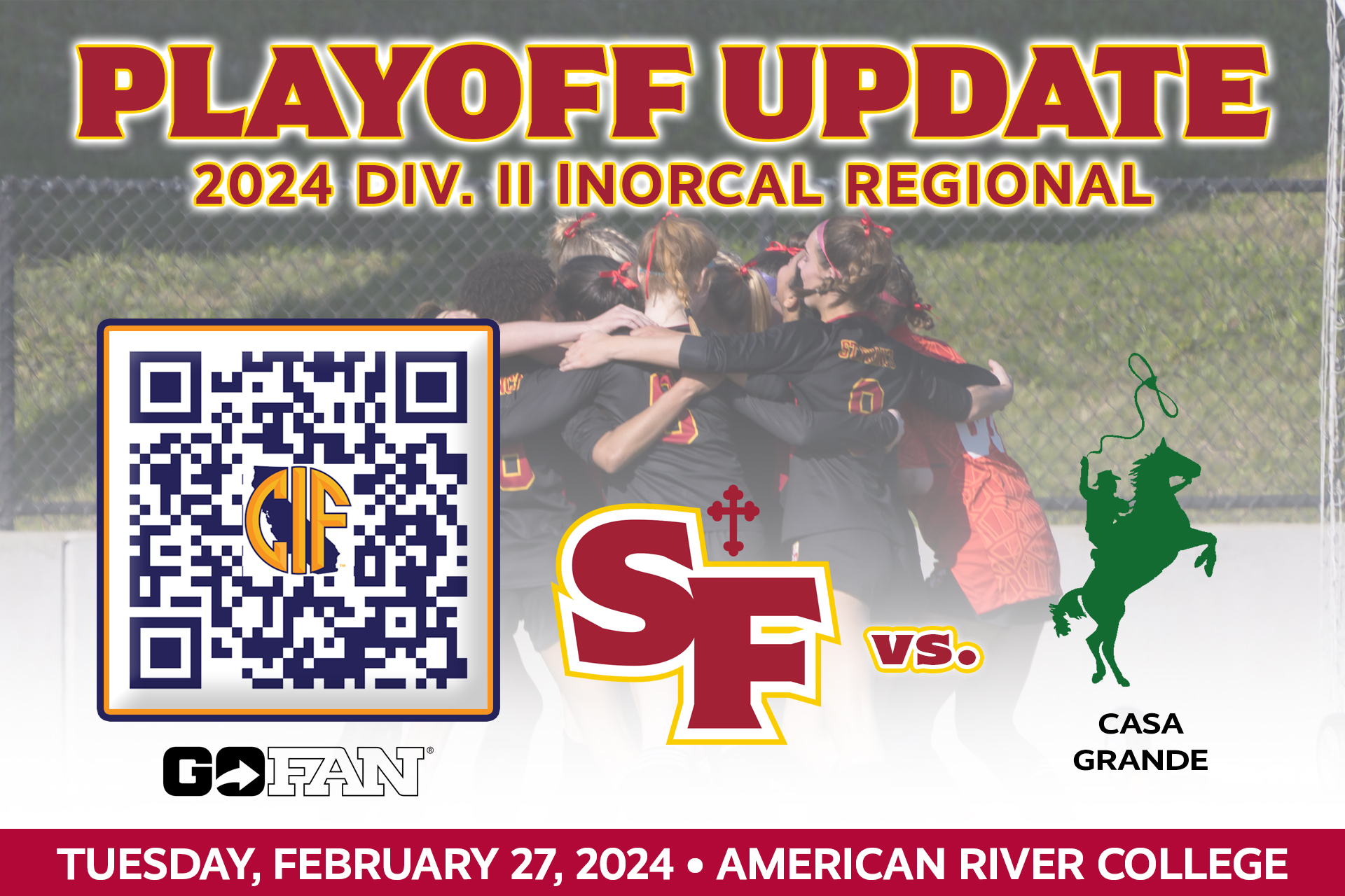 St. Francis to host NorCal opener at ARC