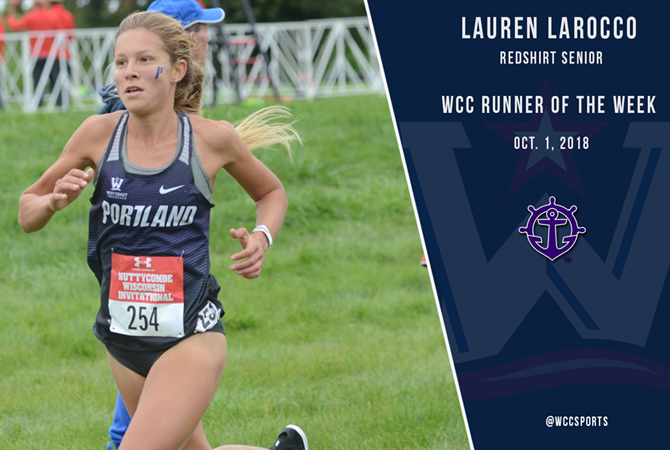 Alumna Lauren LaRocco '14 Wins WCC Runner of the Week